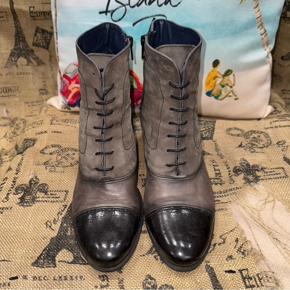 Dorking by Fluchos Brown Leather/ Suede Ankle Boots Size 41 - Picture 5 of 13